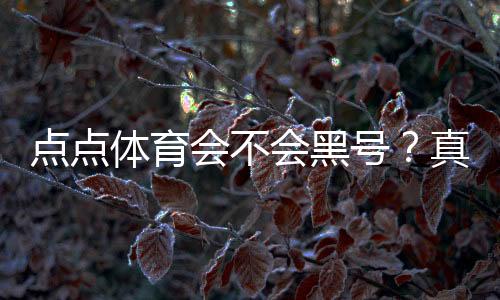 点点体育会不会黑号？真相调查、用户反馈与防封号实用攻略