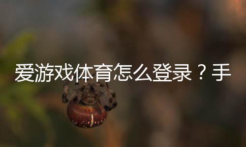 爱游戏体育怎么登录?手机与电脑快速登录步骤+常见问题解决指南
