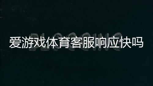 爱游戏体育客服响应快吗？官方响应速度与问题处理实测解析