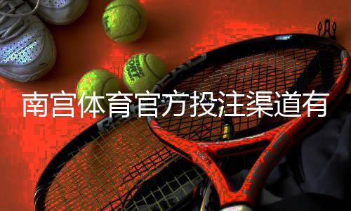 南宫体育官方投注渠道有哪些？官方入口、验证方法与安全注册指南