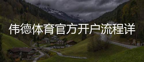 伟德体育官方开户流程详解：新手注册、验证与首存优惠全攻略