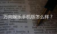 万向娱乐手机版怎么样？资深玩家实测体验与下载攻略