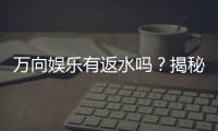 万向娱乐有返水吗？揭秘返水比例与领取流程