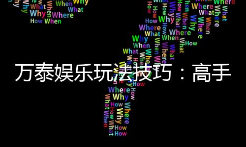 万泰娱乐玩法技巧：高手必备的实战秘籍与赢钱策略