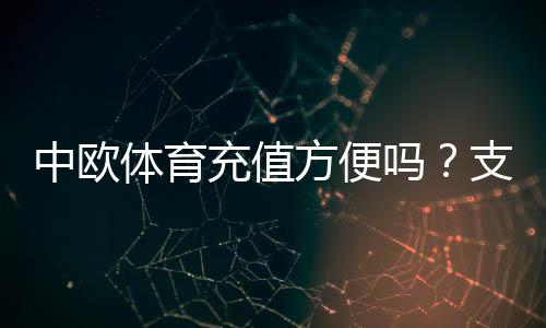 中欧体育充值方便吗？支付渠道、到账速度与安全性全面解析