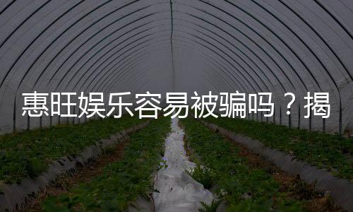 惠旺娱乐容易被骗吗？揭秘其安全性及防骗指南