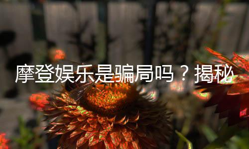 摩登娱乐是骗局吗?揭秘平台真相与玩家真实体验
