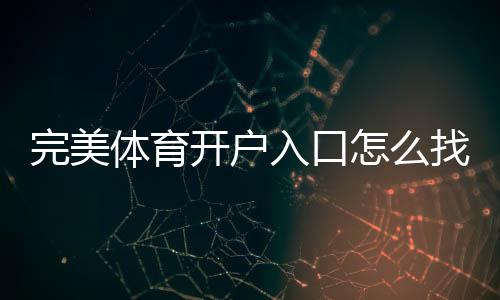 完美体育开户入口怎么找？新手注册步骤、验证流程与安全注意事项一文看懂