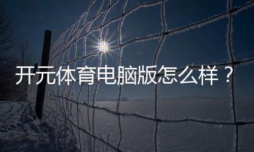 开元体育电脑版怎么样？玩家真实体验与详细评测
