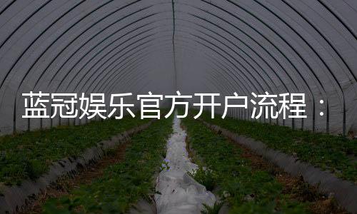 蓝冠娱乐官方开户流程：轻松三步完成注册畅享游戏乐趣