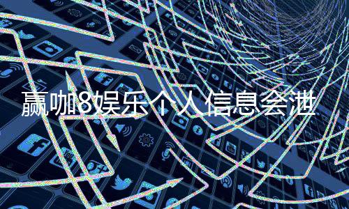 赢咖8娱乐个人信息会泄漏吗？深度解析平台安全性与隐私保护措施
