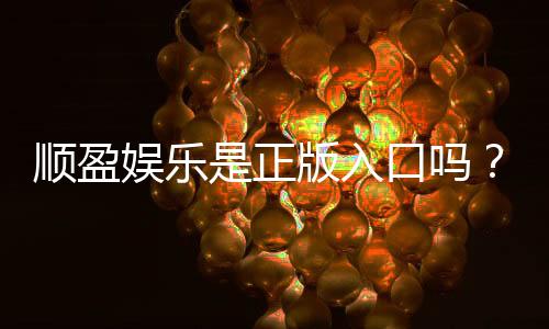 顺盈娱乐是正版入口吗？资深玩家揭秘平台安全性与游戏体验