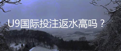U9国际投注返水高吗？返水率解析、计算方法与提高回报实用攻略